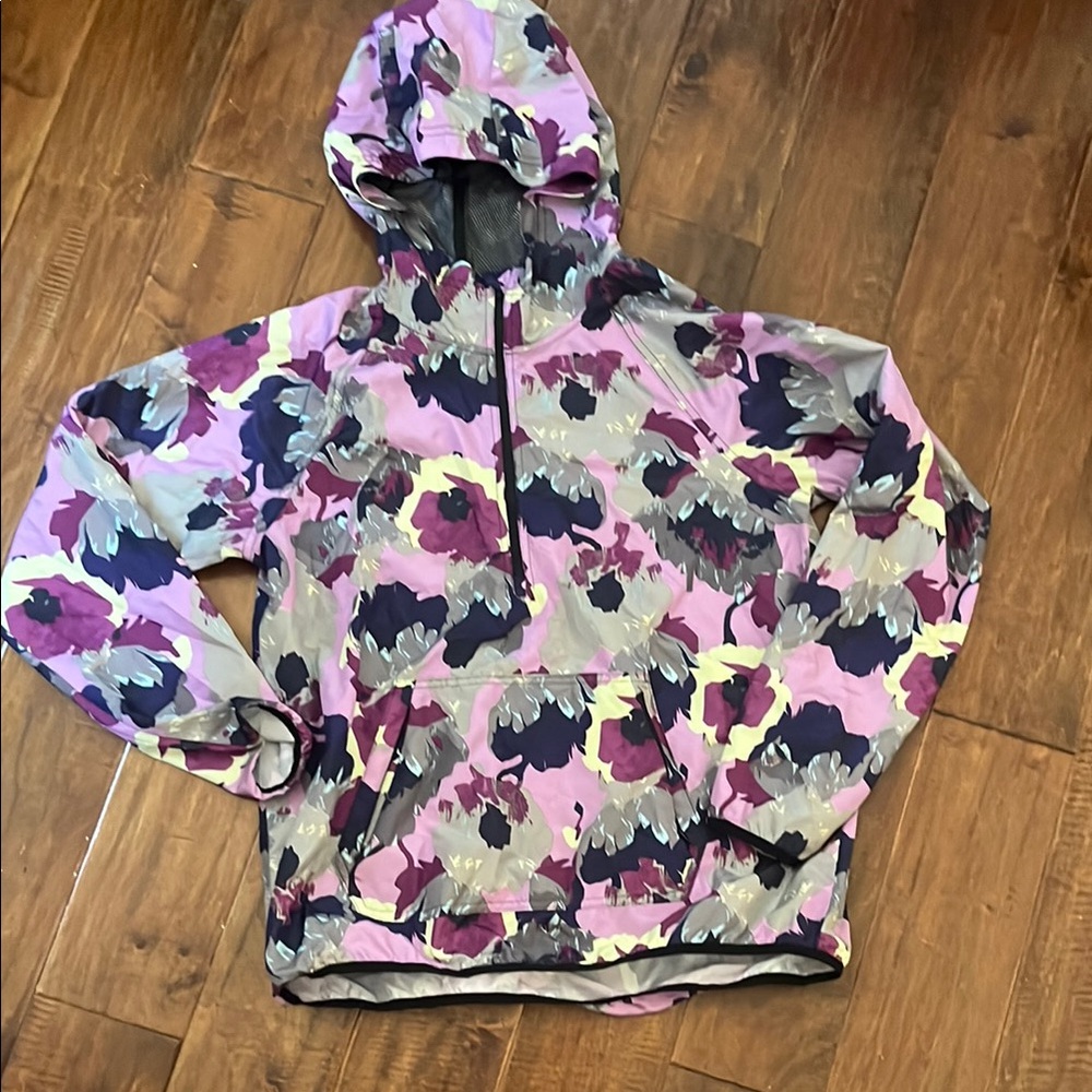 Joe Fresh Purple and Pink Hooded Raincoat